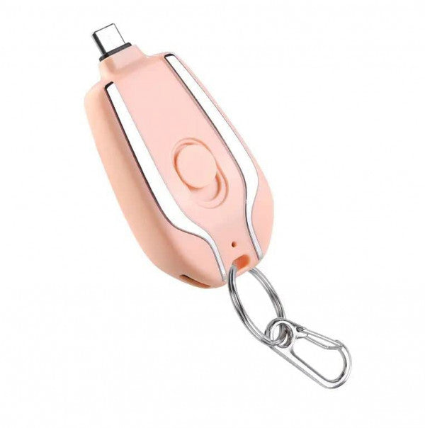 SMALL PORTABLE EMERGENCY KEY CHAIN POWER BANK (APPLE PIN)